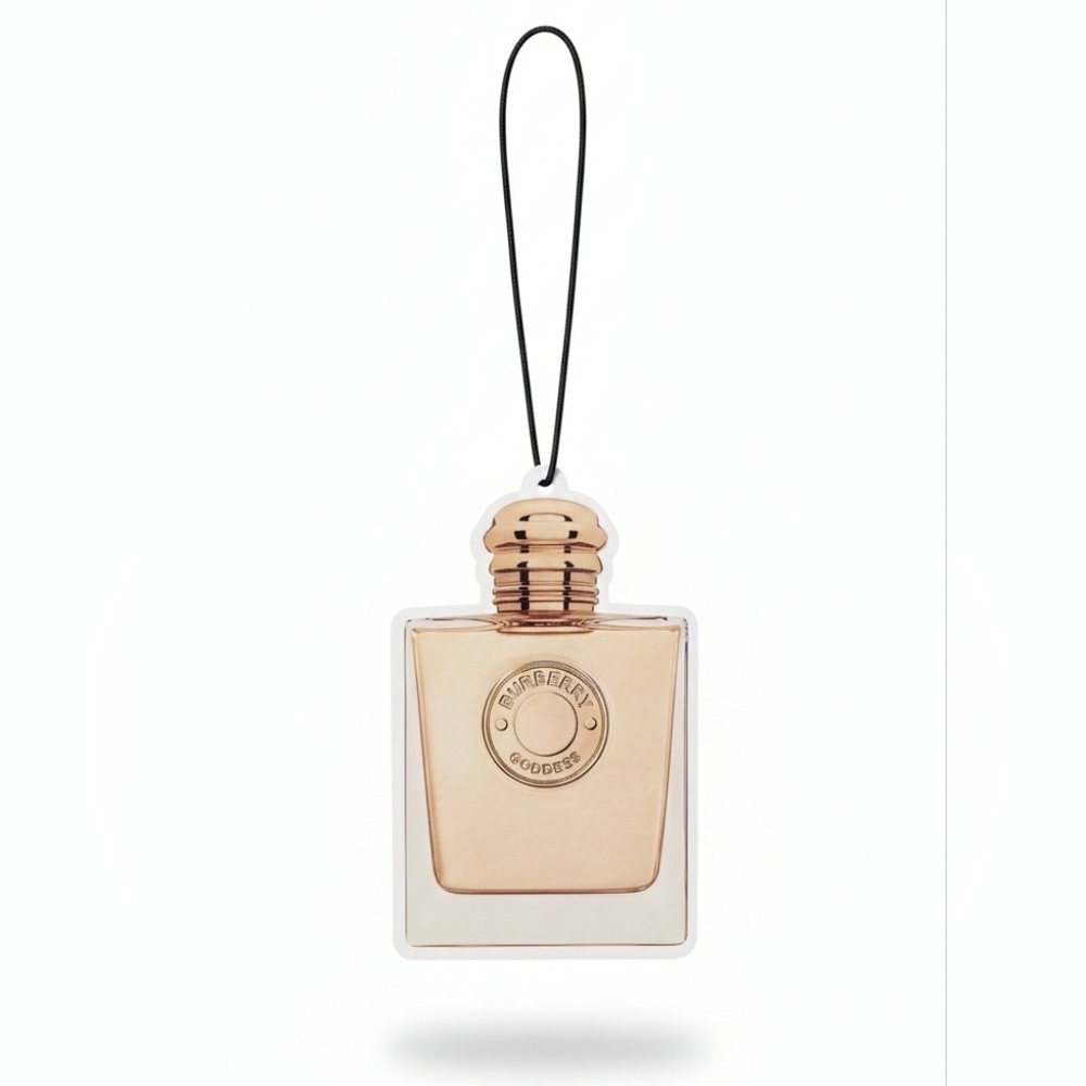 Burberry Goddess Printed Gold Perfume Bottle Air Freshener New Scented